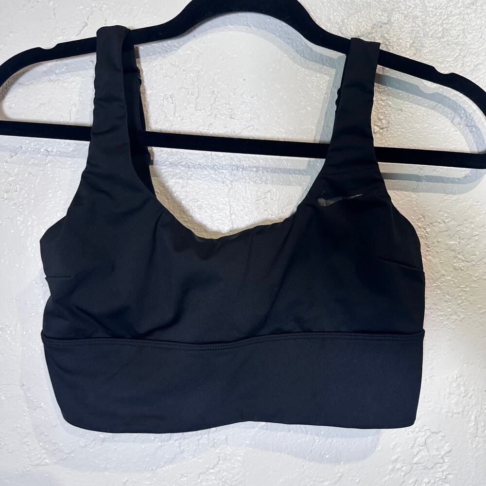 Nike Swim top Size Small Bikini Top Black White Swoosh